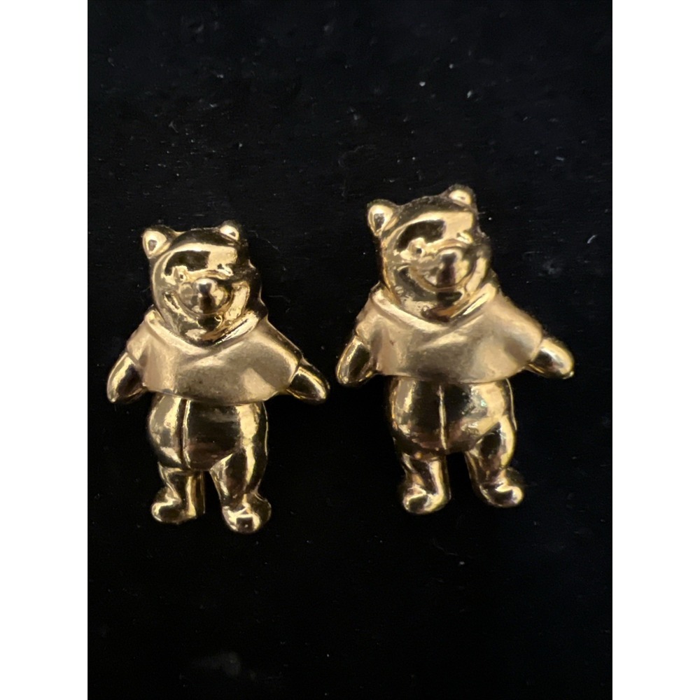 Disney 3D Winnie The Pooh Dangle Earrings Marked Disney Articulated/body Moves